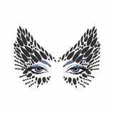 Twilight Black Large Crystal Face Sticker