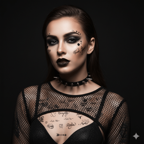 FOOK YU SOUP Large Temporary Tattoo Pack