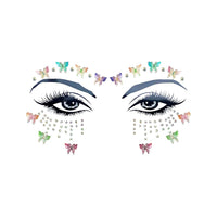 Flutura Butterfly Iridescent Crystal Face Jewels