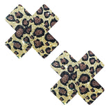 Cheeky Cheetah Glitter X Nipple Cover Pasties