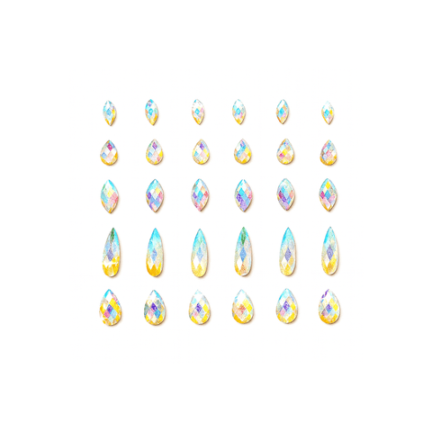 Fire Fly Small Face Gemmies Glow In the Dark Iridescent Single Crystals