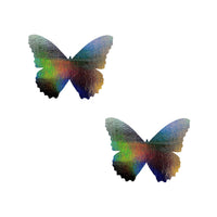 Dark Descent Grey Holograhic Butterfly Body Stickers 6PK