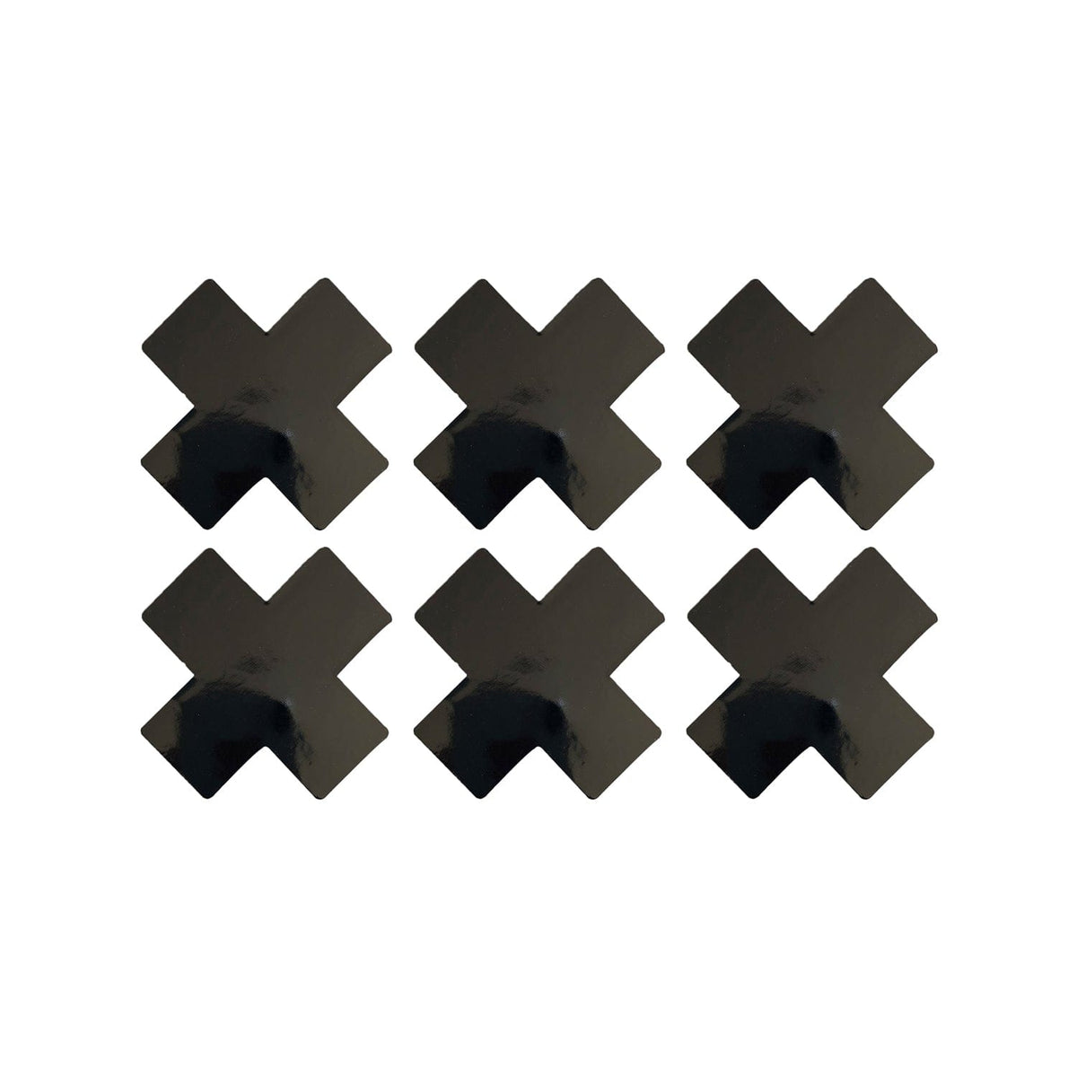 Dom Squad Black Wet Vinyl X Factor Body Stickers 6PK