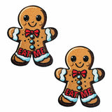 Freaking Awesome Gingy Gingerbread Man Eat Me Glitter Nipple Cover Pasties