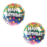 Happy Birthday Balloon Multicolor Nipple Cover Pasties