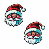 Freaking Awesome Sexy Saint Nick Santa Glitter Nipple Cover Pasties