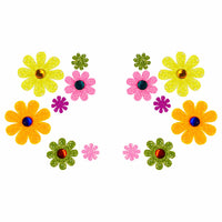Carnival Of Delights Glitter Neon Face Sticker