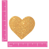 Gold Fairy Dust Glitter I Heart U Nipple Cover Pasties