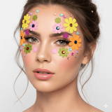 Carnival Of Delights Glitter Neon Face Sticker