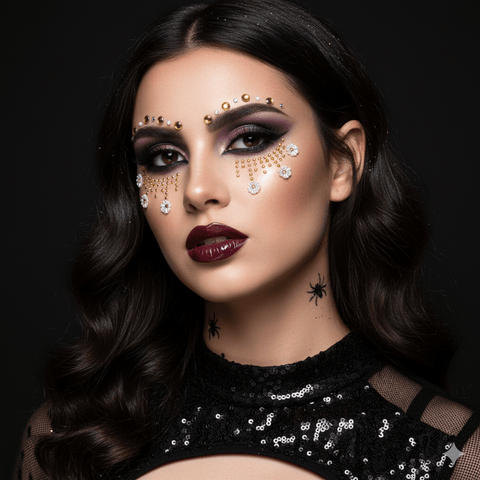 Carnival Daisy Gold Crystal Face Jewels