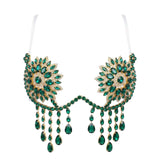 Desert Empress Rhinestone Embellished Carnival Bra