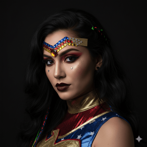 Wonder Woman Jewel Face Sticker