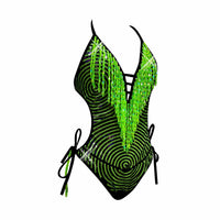 Neon Green UV Reactive Matrixx Reloaded Bodysuit