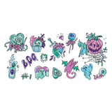 Hey BOO-tiful Halloween Pastel Large Temporary Tattoo Pack