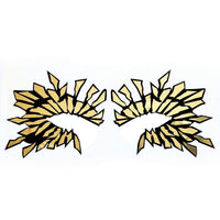 IMage showing Golden Sunburst Holographic Face Sticker