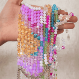 Color Burst Beaded Backless Carnival Top