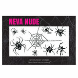 Wednesday's Wonders Black Widow Crystal Spider Body Stickers