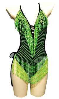 Neon Green UV Reactive Matrixx Reloaded Bodysuit
