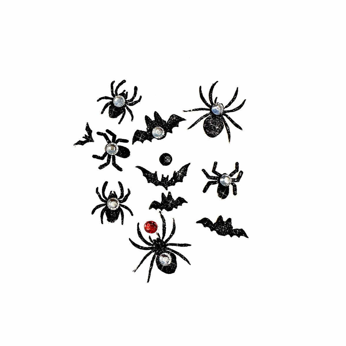 Morticia's Marvels Glitter Creepy Crawly Nail Stickers