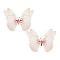 Peach Blossom Large Butterfly Hair Clip 2 Pack