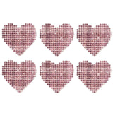 Pink Razzle Dazzle Crystal Jewel Sparkle I Heart U Body Stickers 6PK