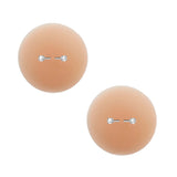 Peek-A-Boo Piercing Bling Reusable Silicone Nipple Pasties