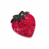 Strawberry Bliss Red Crystal Sparkle Keycharm