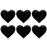 Dom Squad Black Wet Vinyl Heart Small Body Sticker 6PK