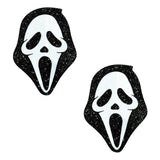 Scream Ghost Face on Black Malice Nipple Cover Pasties