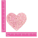 Powder Puff Pastel Baby Pink GlitterI Heart U Nipple Cover Pasties