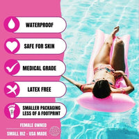 See through clear X shaped nipple covers with a smooth high shine surface