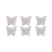 Standalone product shot of the iridescent crystal mini butterfly body stickers