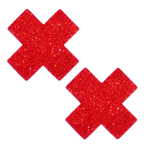 Ravish Me Red Glitter X Factor Nipple Cover Pasties