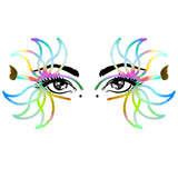 Rainbow Petal Glow Holographic Face Sticker