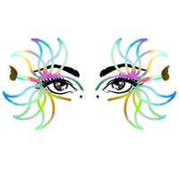 image showing Rainbow Petal Glow Holographic Face Sticker