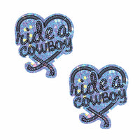 Ride A CowBoy Purple Cotton Candy UV Nipple Cover Pasties