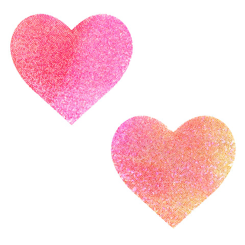 Sherbet LollyPop Shimmer UV Neon Tie Dye  I Heart U Nipple Cover Pasties