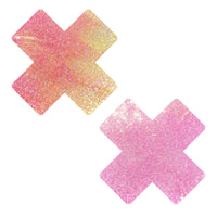 Sherbet LollyPop Shimmer UV Neon Tie Dye X Nipple Cover Pasties