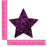 Super Sparkle Purple Cheshire Glitter Starry Nights Nipple Cover Pasties