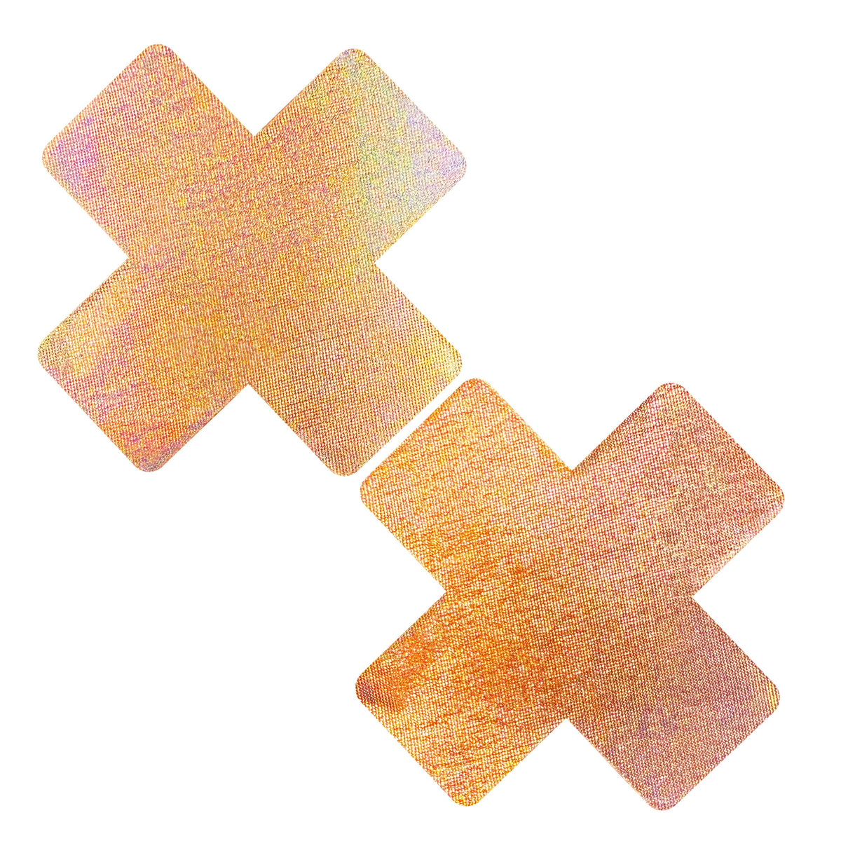 Champagne Happy Hour Super Holographic X Nipple Cover Pasties