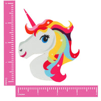 Multicolor Unicorn Nipple Pasties shown on their own with a colorful printed design