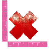 Vixen Red Wet Vinyl Nipztix X Factor Nipple Cover Pasties