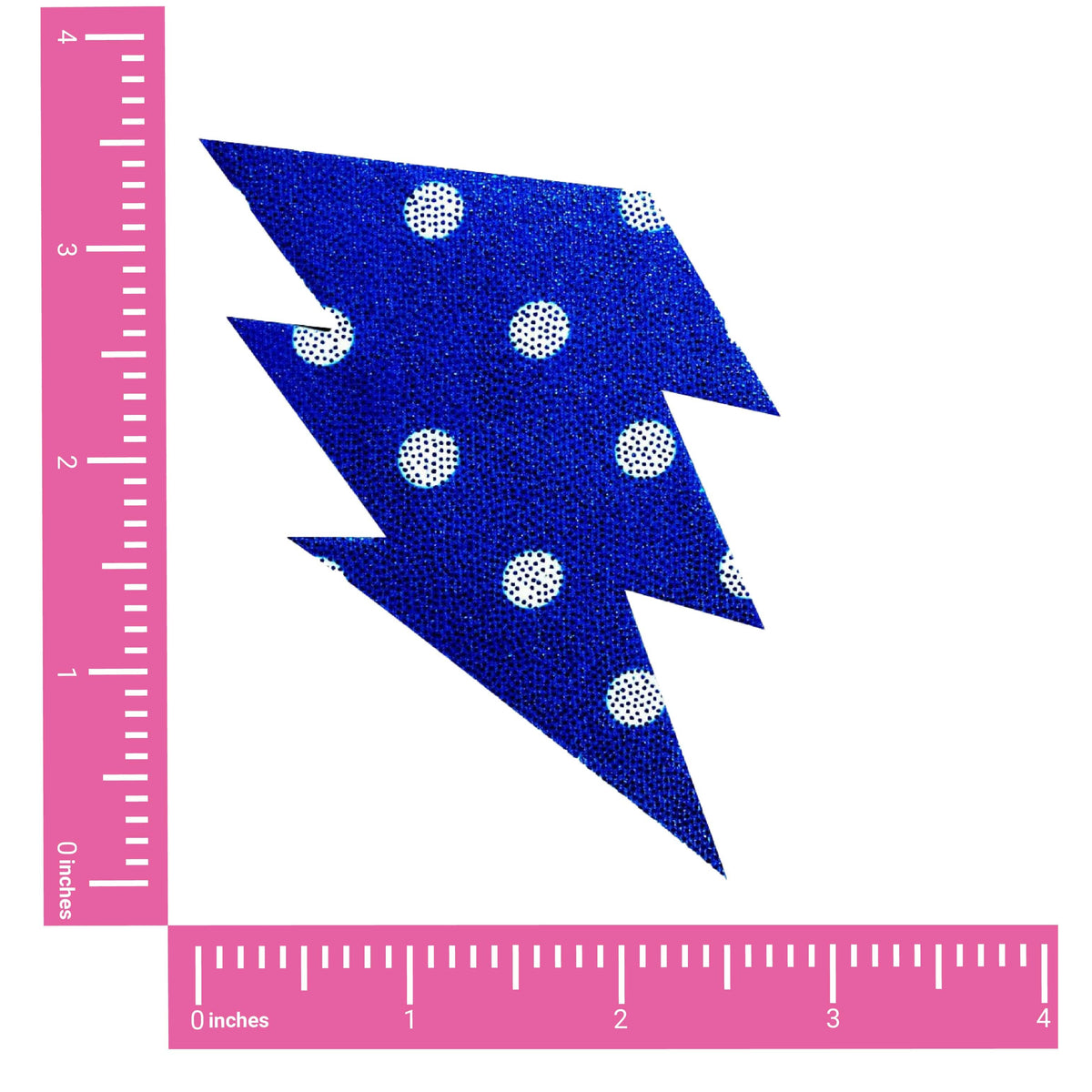 Patriotic Lightning Bolt Nipple Pasties shown on their own with a colorful printed design