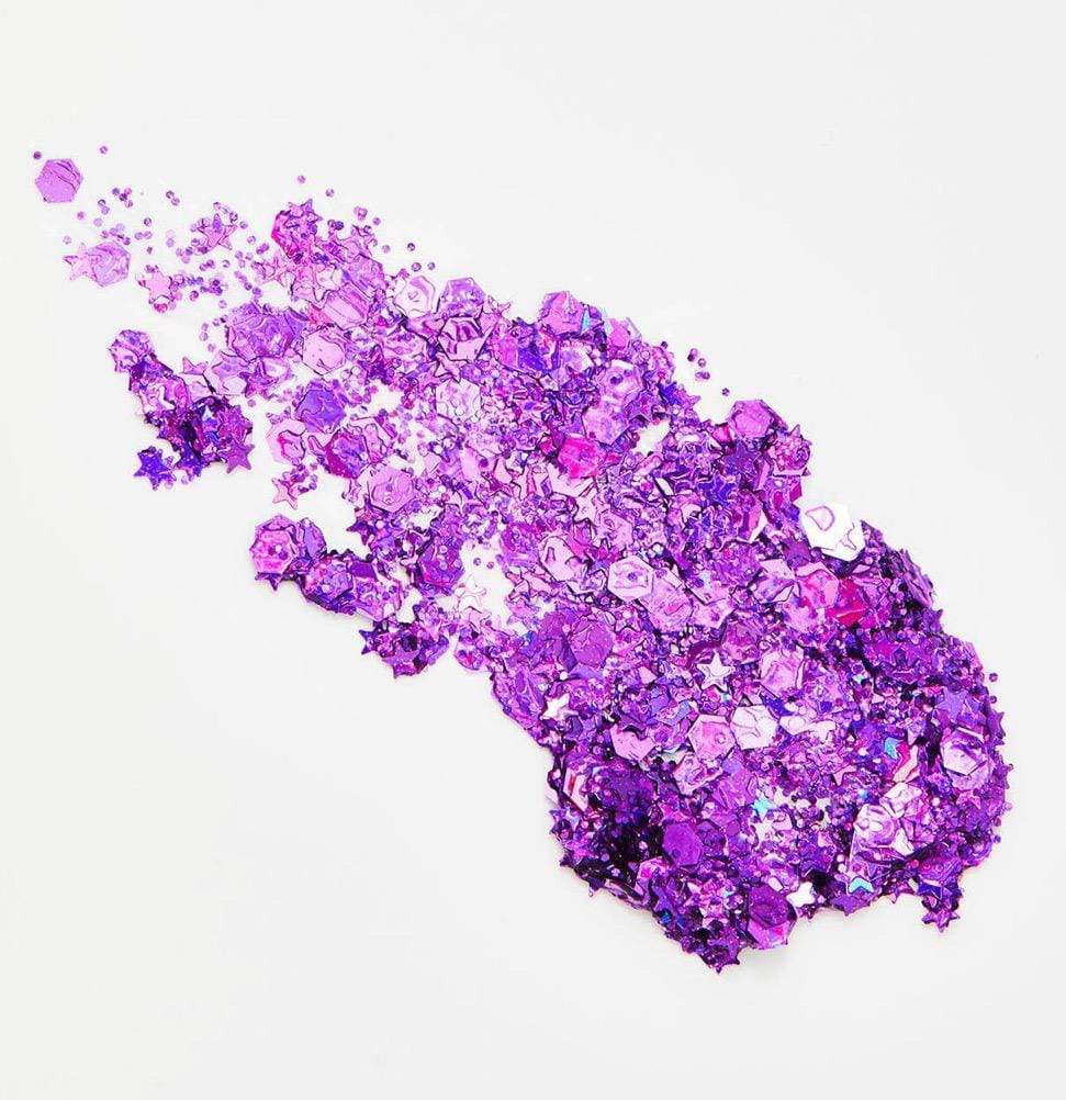Cosmetic glitter keychains in aloe gel in a styled product view
