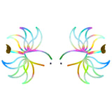 Rainbow Petal Glow Holographic Face Sticker