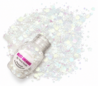 Lucid Dreams Blacklight Cosmetic Glitter Glitz Grenade Keychain in Aloe Gel