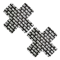 LICK ME on Black Malice Glitter X Factor Nipple Cover Pasties Limited Edition