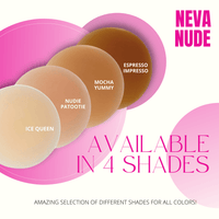 Product shot of pale nude invisible reusable silicone nipple covers highlighting color and texture