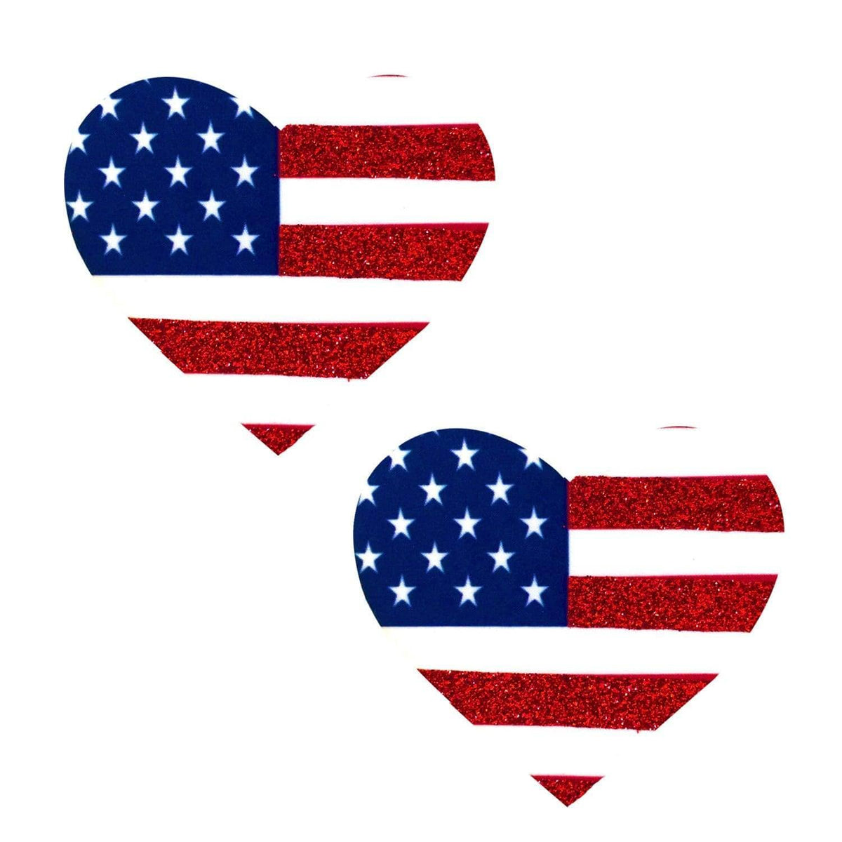'Murica I Heart U Glitter Nipztix Pasties, July 4th - NevaNude