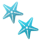 Bowie Blue Glitter Sexy Starfish Pasties, Starfish - NevaNude